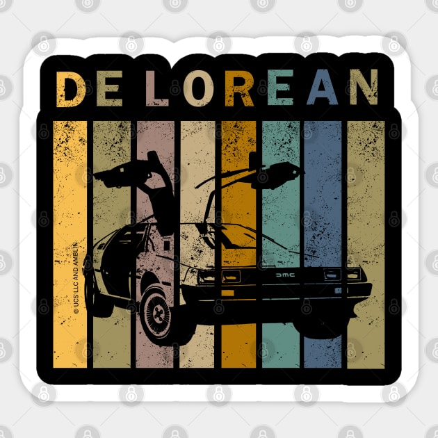 Back to the Future - DMC DeLorean Sticker by valentinahramov